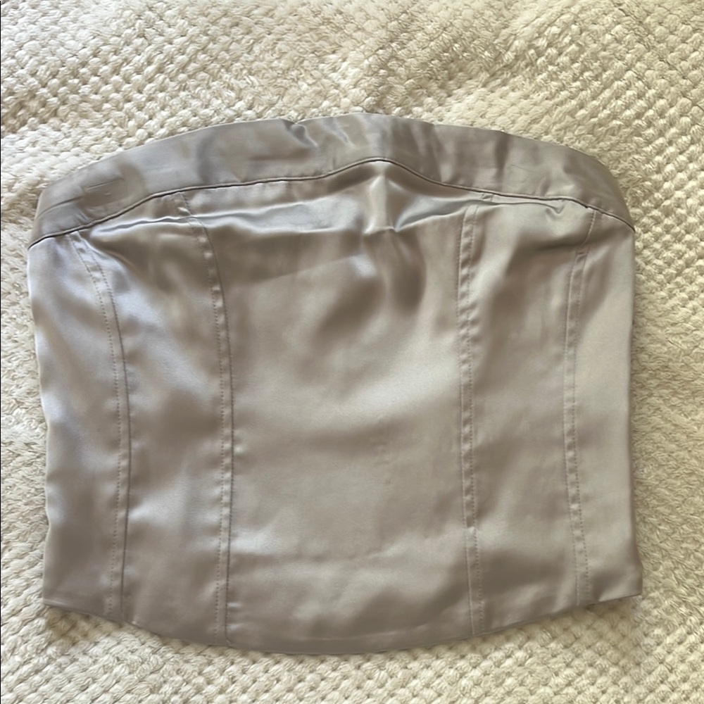 Wild Fable Metallic Strapless Top